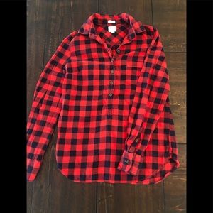 J Crew Plaid flannel shirt XXS
